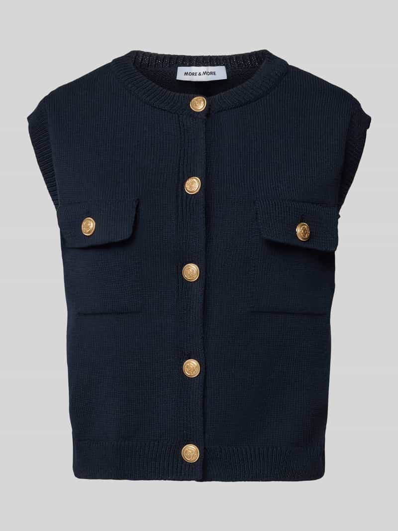MORE & MORE Mouwloos vest met borstzakken