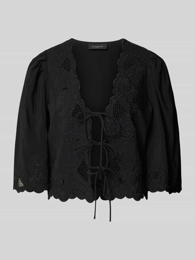 Copenhagen Muse Regular fit blouse met koordsluiting model 'MADELYN'
