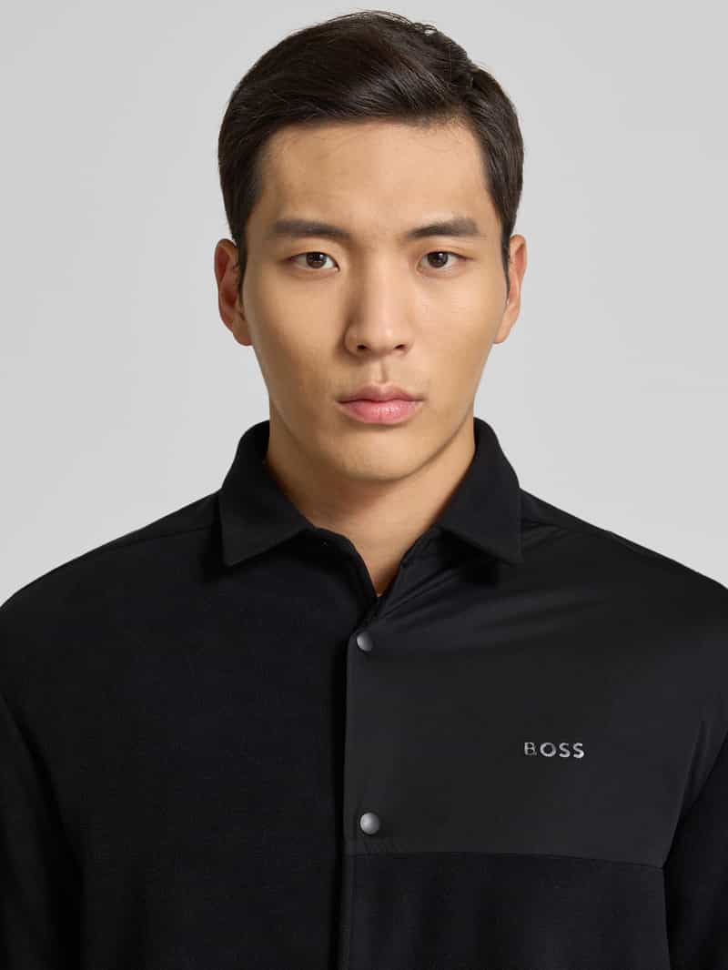 BOSS Green Regular fit fleecesjack met ritszakken model 'ST_HOLE19'