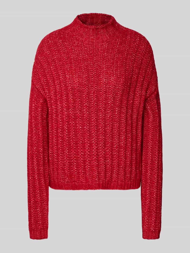HUGO Relaxed fit gebreide pullover van katoenmix met wol model 'SAFINEYNY'