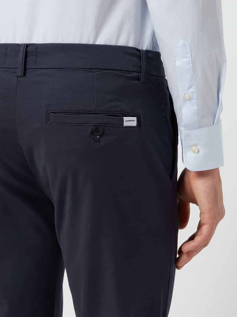 lindbergh Slim fit chino met stretch