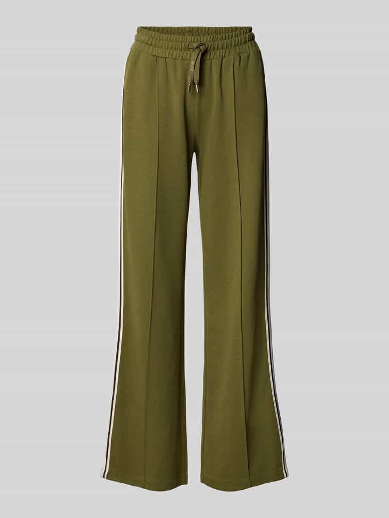 Joop! Flared fit sweatpants met galonstrepen model 'Talina'