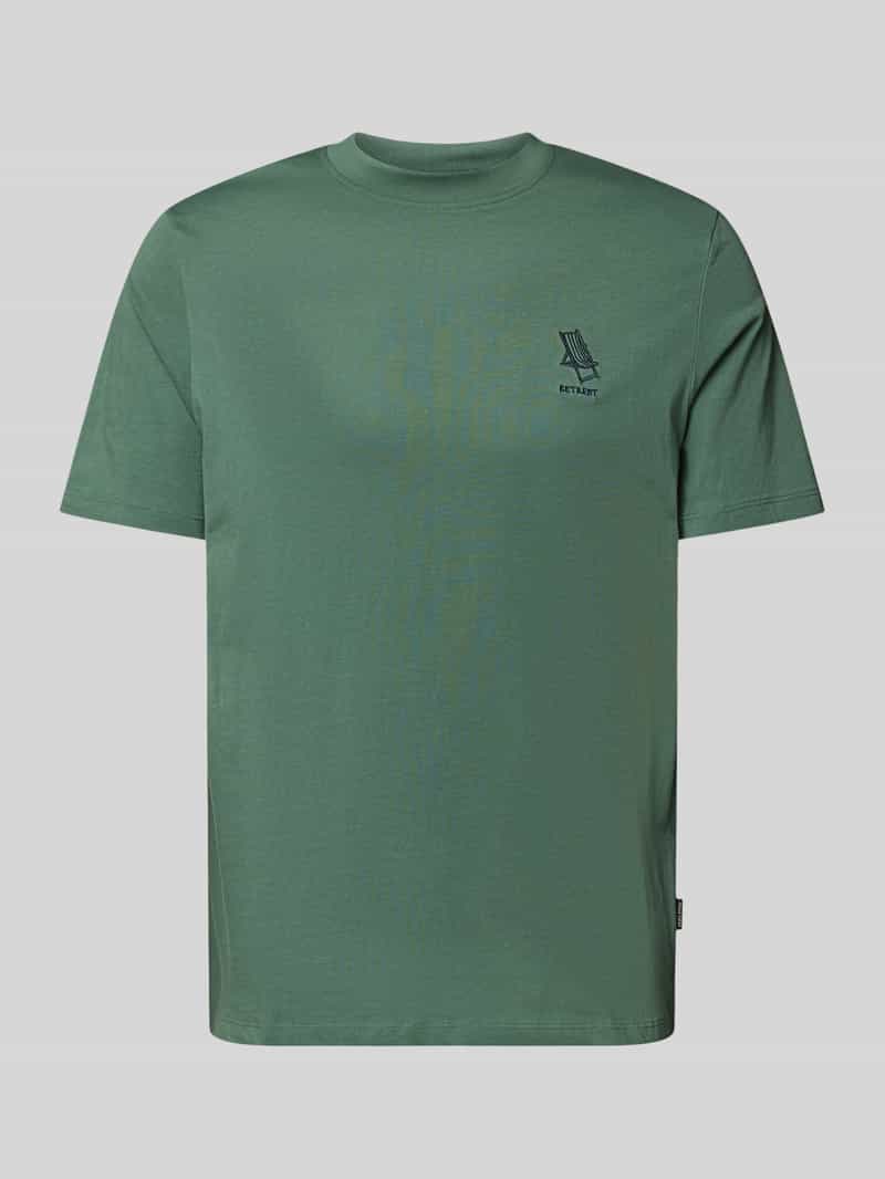 Blend T-shirt met stitchingdetail model 'JEPPE'