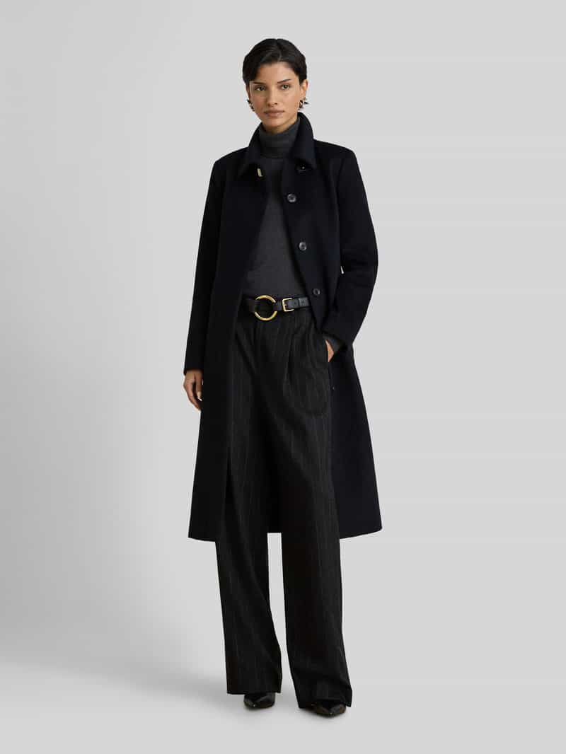 Lauren Ralph Lauren Regular fit lange jas van wolmix met wol en kasjmier