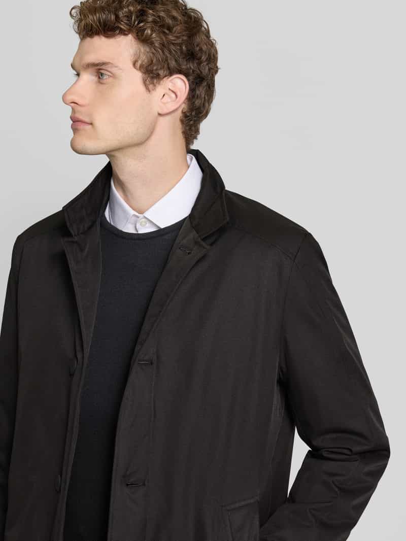 Roy Robson Nylon jas met opstaande kraag en steekzakken