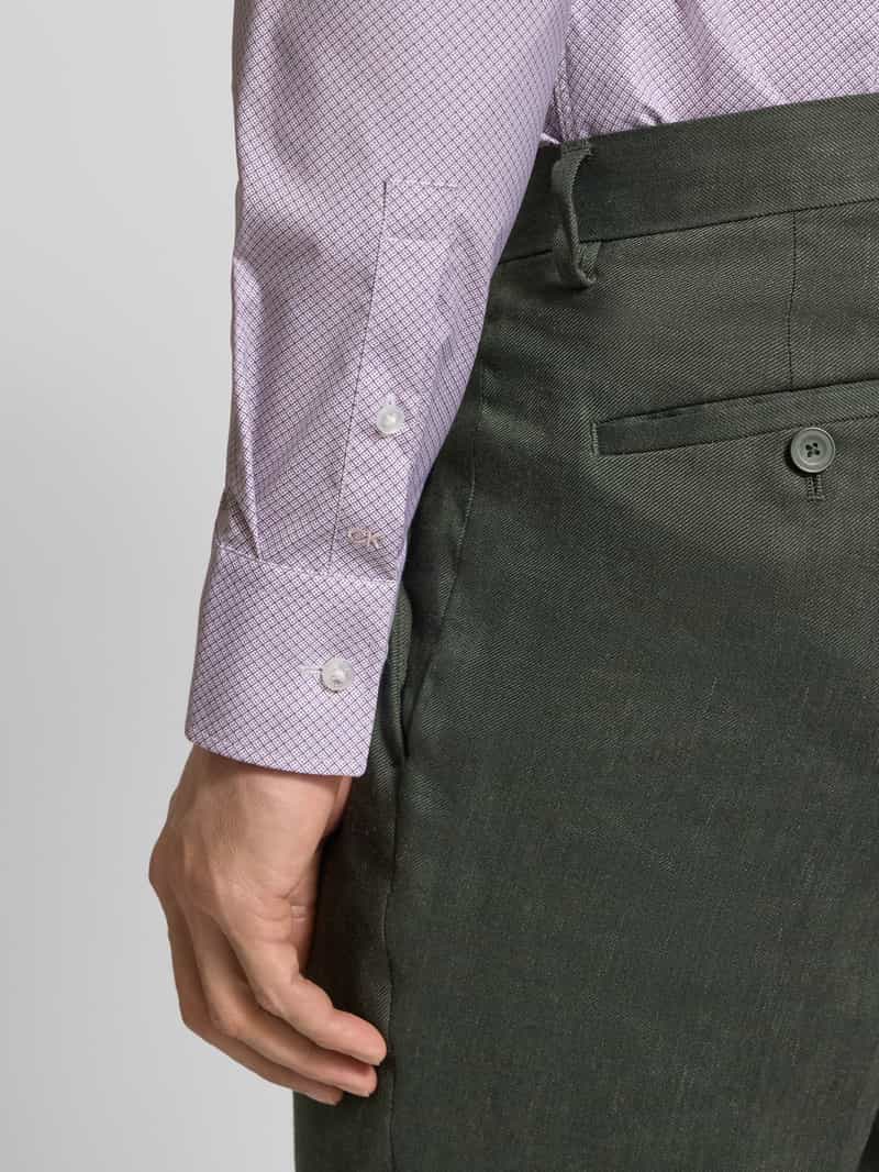 CK Calvin Klein Slim fit zakelijk overhemd met kentkraag