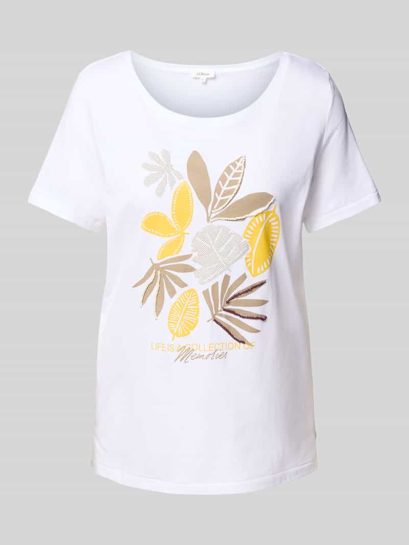 s.Oliver RED LABEL Regular fit T-shirt van puur katoen
