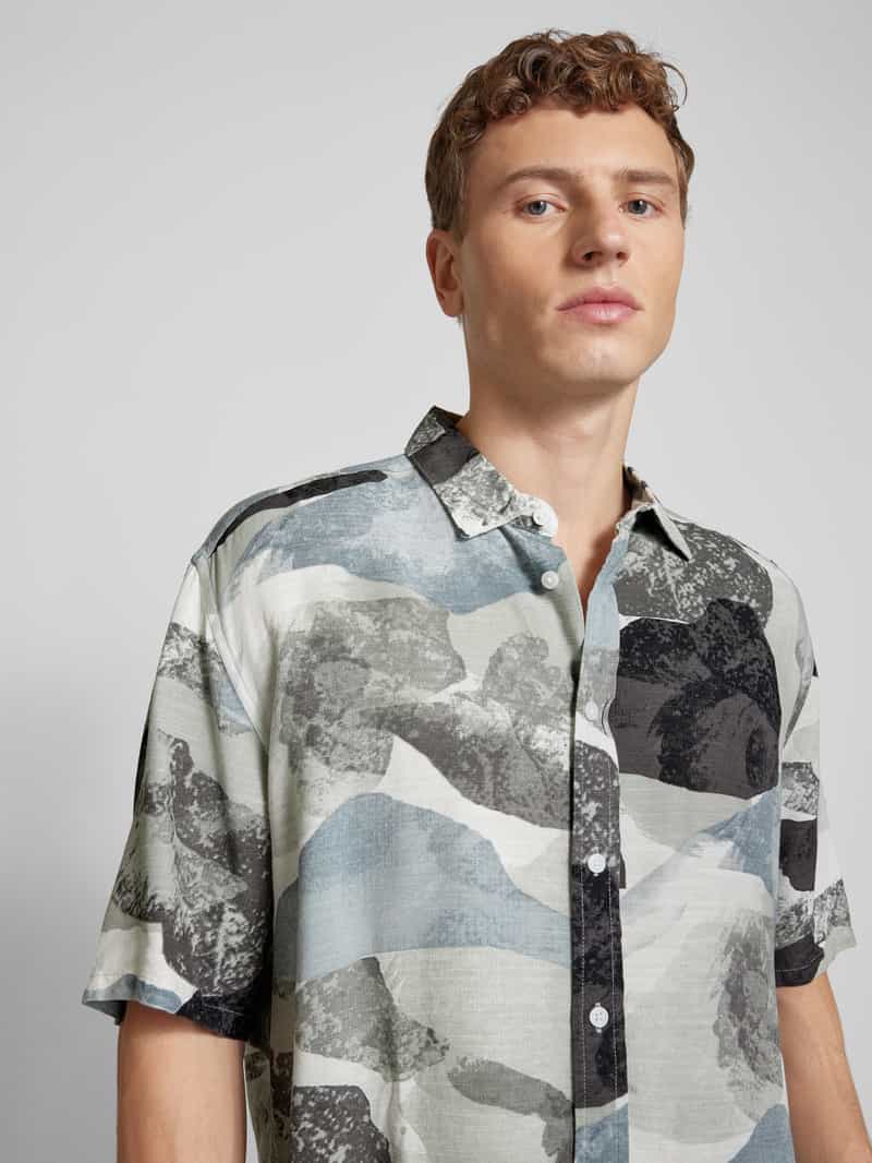 Only & Sons Regular fit vrijetijdsoverhemd met all-over motief model 'BUD'