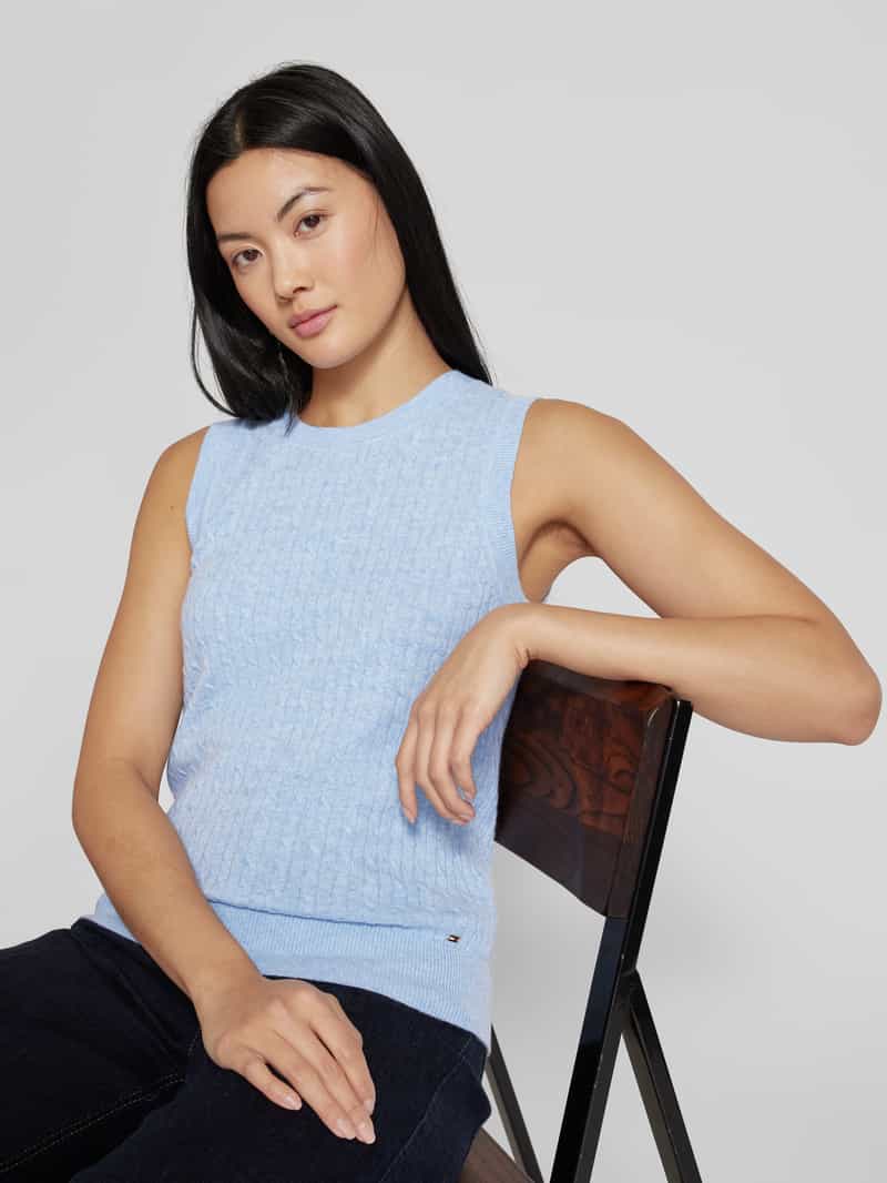 Tommy Hilfiger Spencer van wolmix met kabelpatroon