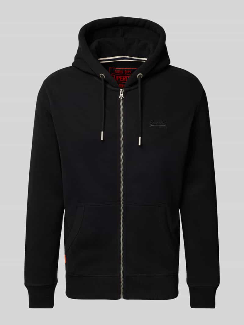 Superdry Sweatjack met labelstitching