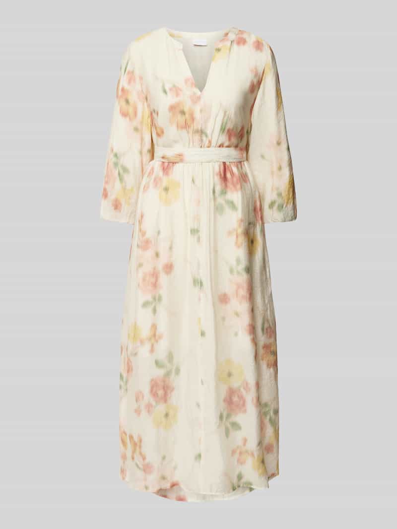 Jake*s Collection Maxi-jurk met strikceintuur