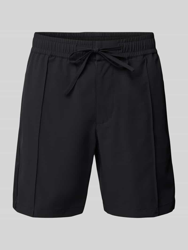 Balr. Regular fit korte broek met vaste persplooien model 'Hex-Series'