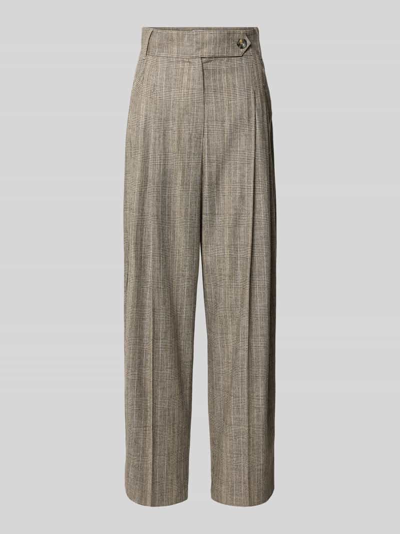 Marella Wide fit stoffen broek van viscosemix met bandplooi model 'Massimo'