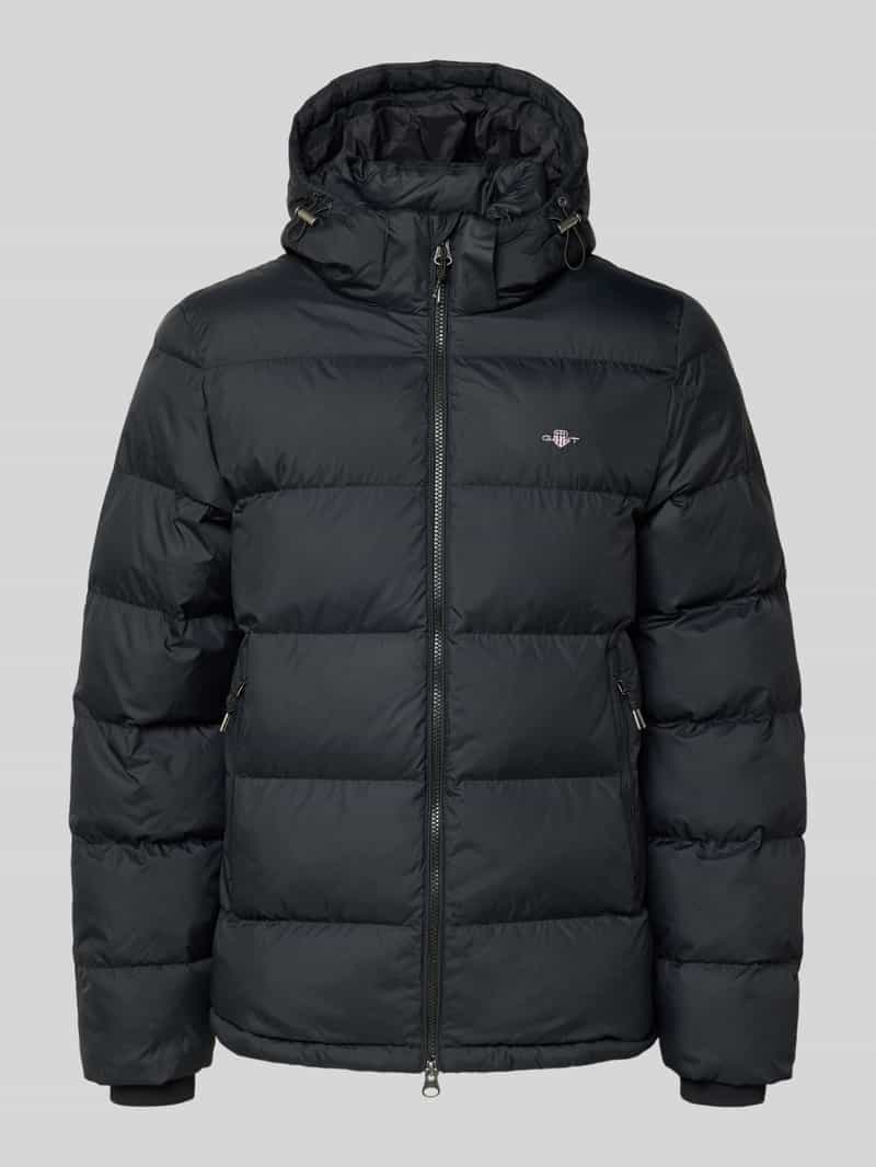 Gant Regular fit gewatteerd jack met logostitching model 'Cloud'