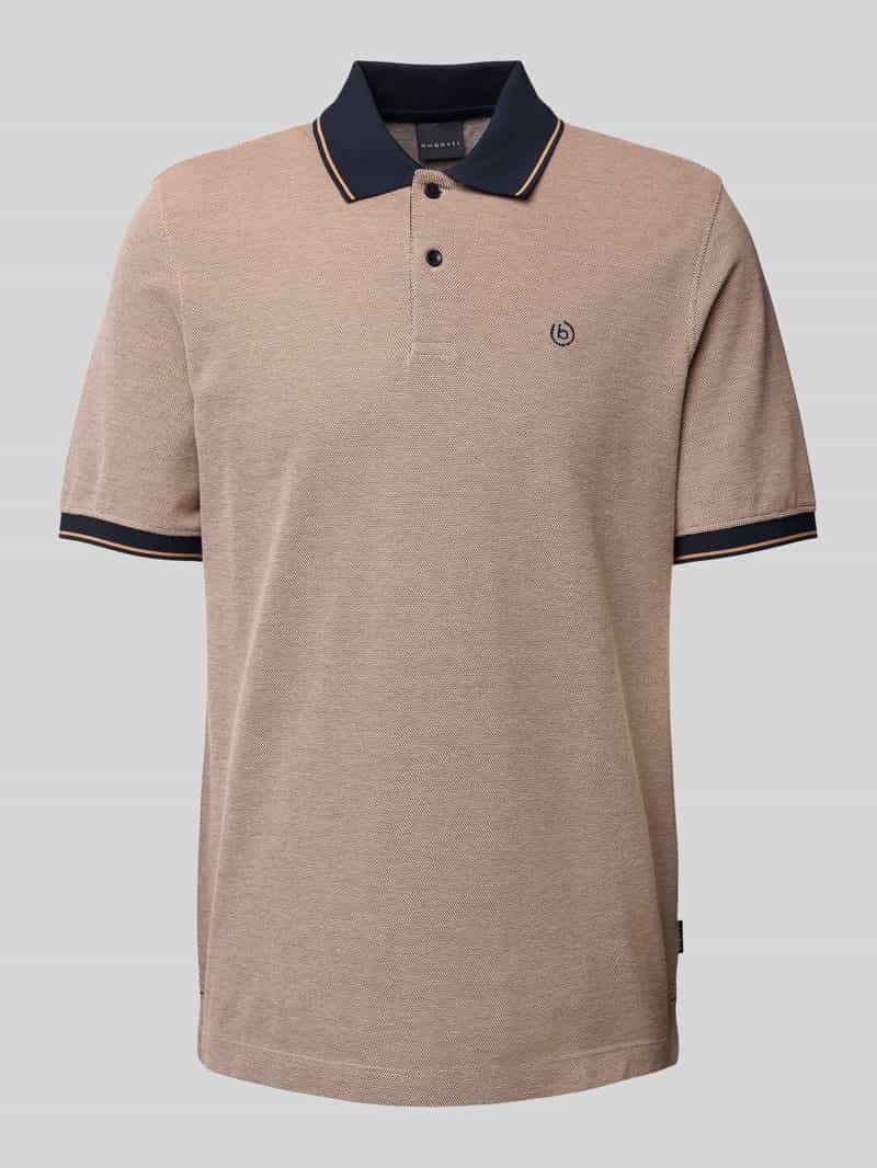 Bugatti Poloshirt met labelstitching