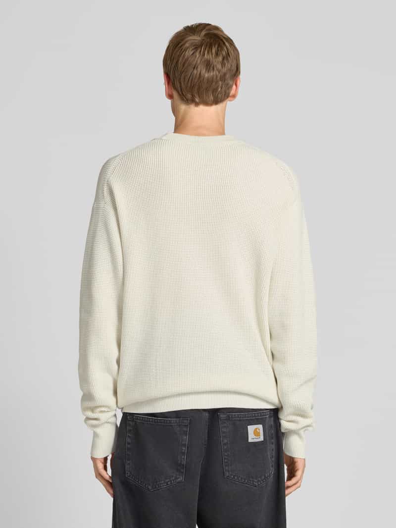 Calvin Klein Gebreide pullover met labelpatch ecru, foto 3
