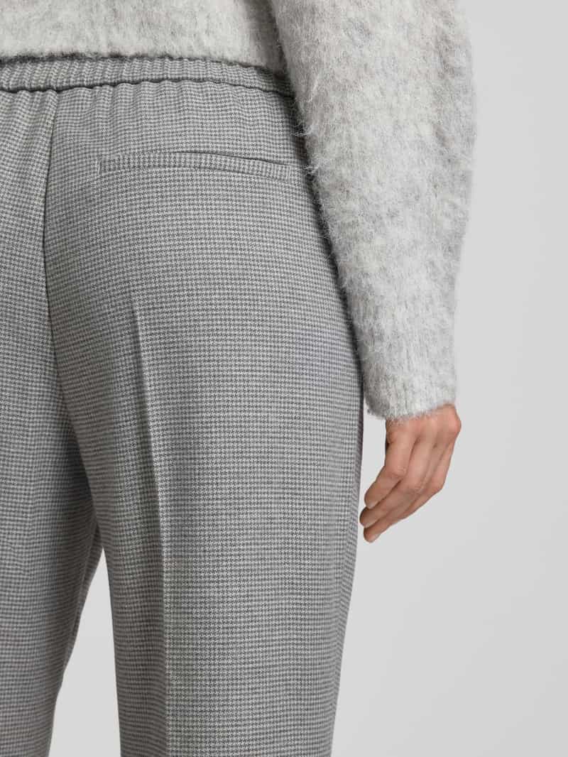 Opus Broek met omslag en persplooien model 'Maikito Pepita'