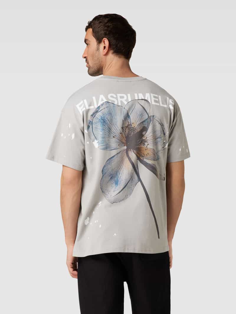 T-shirt met motiefprint, model 'Gaetano' ELIAS RUMELIS