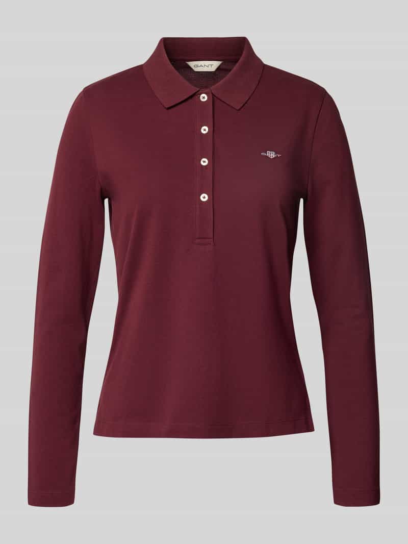 Gant Shirt met lange mouwen en platte kraag