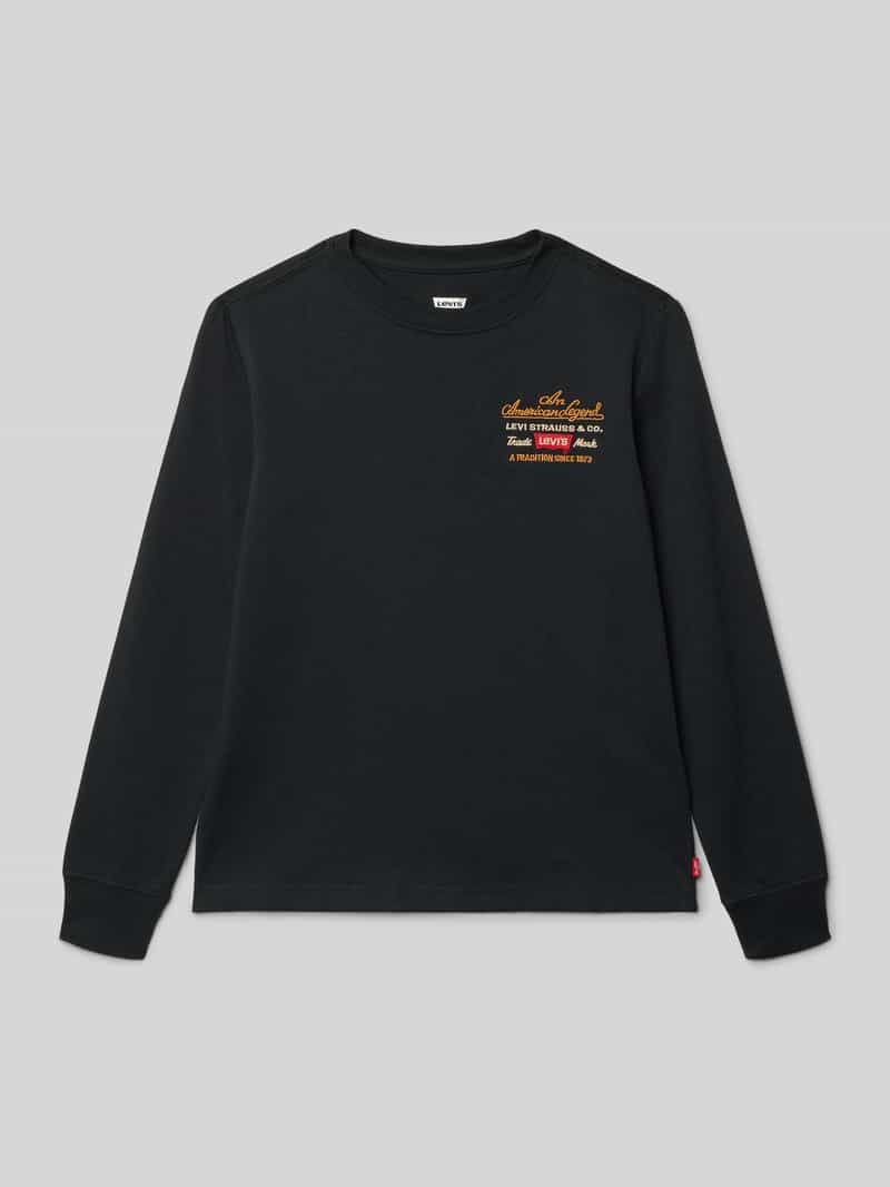 Levi s Kids Shirt met lange mouwen en labelstitching
