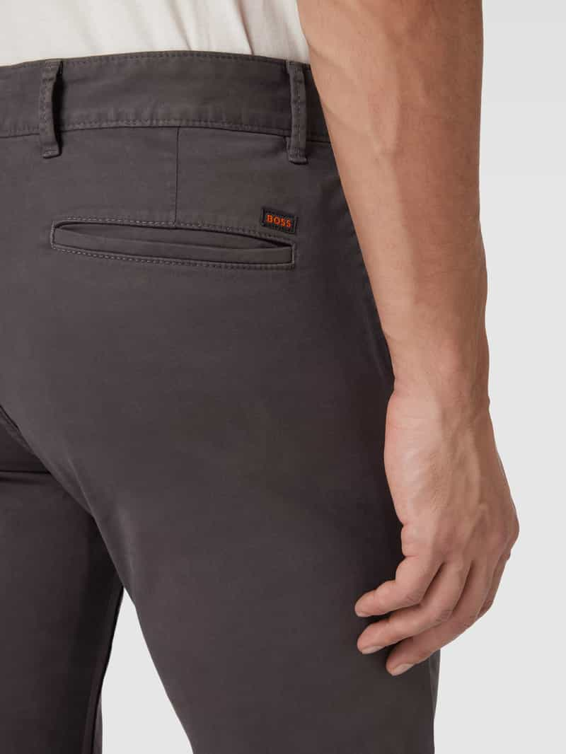 Boss Orange Slim fit chino met Franse steekzakken