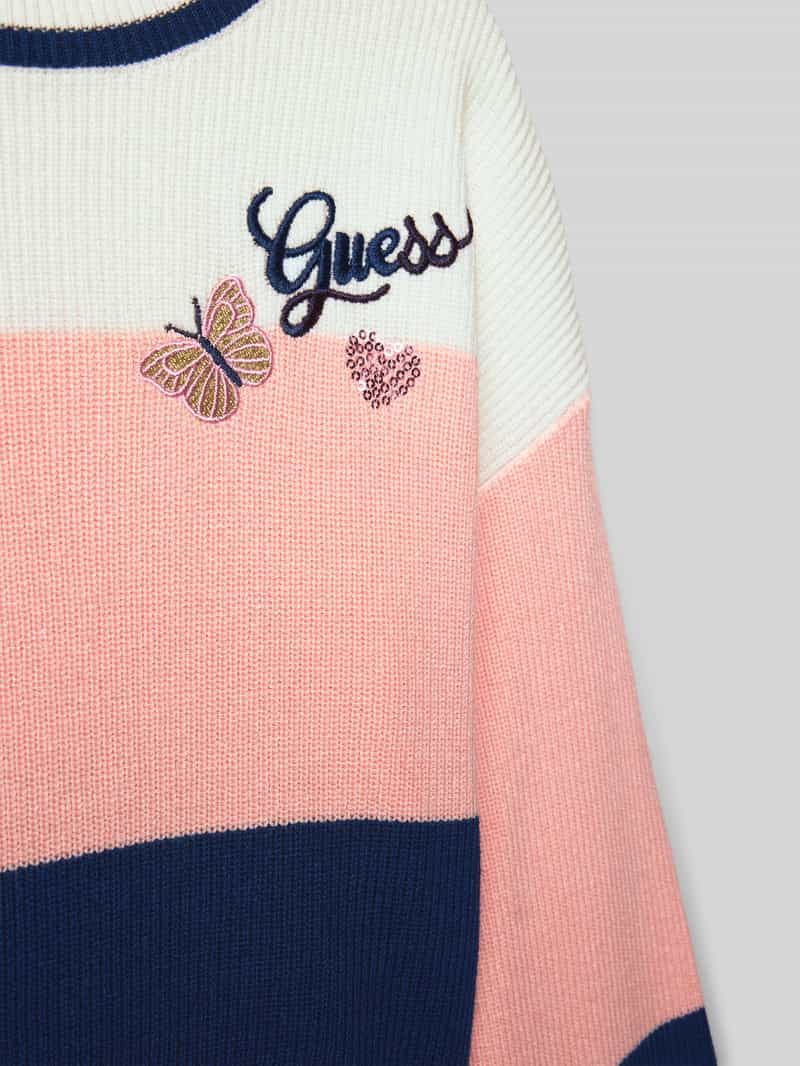 Guess Regular fit gebreide pullover van viscosemix