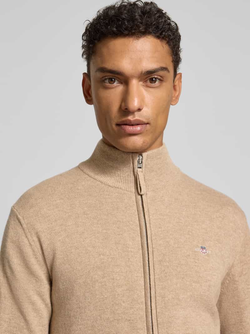 Gant Gebreid jack met ritssluiting