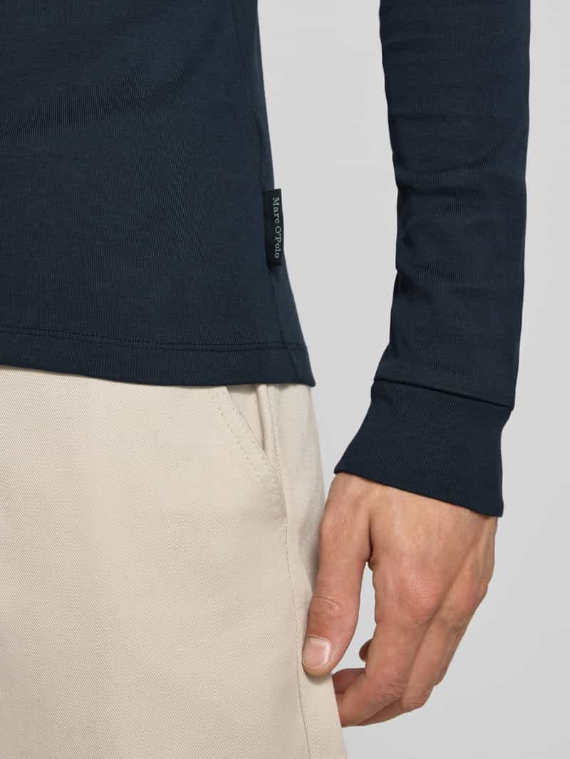 Marc O'Polo Shaped fit shirt met lange mouwen van puur katoen met col
