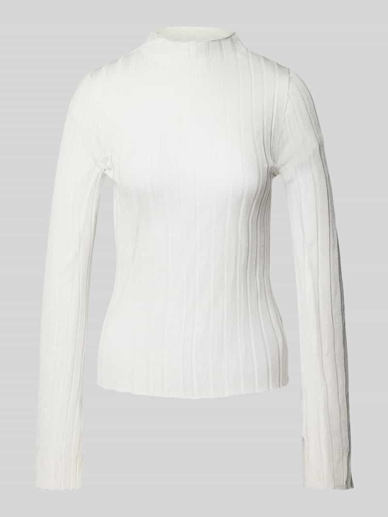 Gebreide pullover met opstaande kraag, model 'Mary'