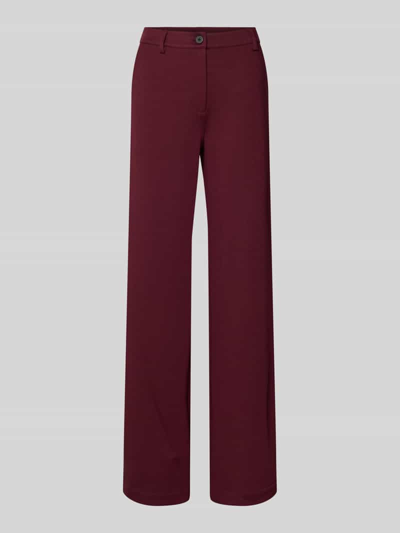 FREE QUENT Straight leg stoffen broek met paspelzakken model 'Nanni'