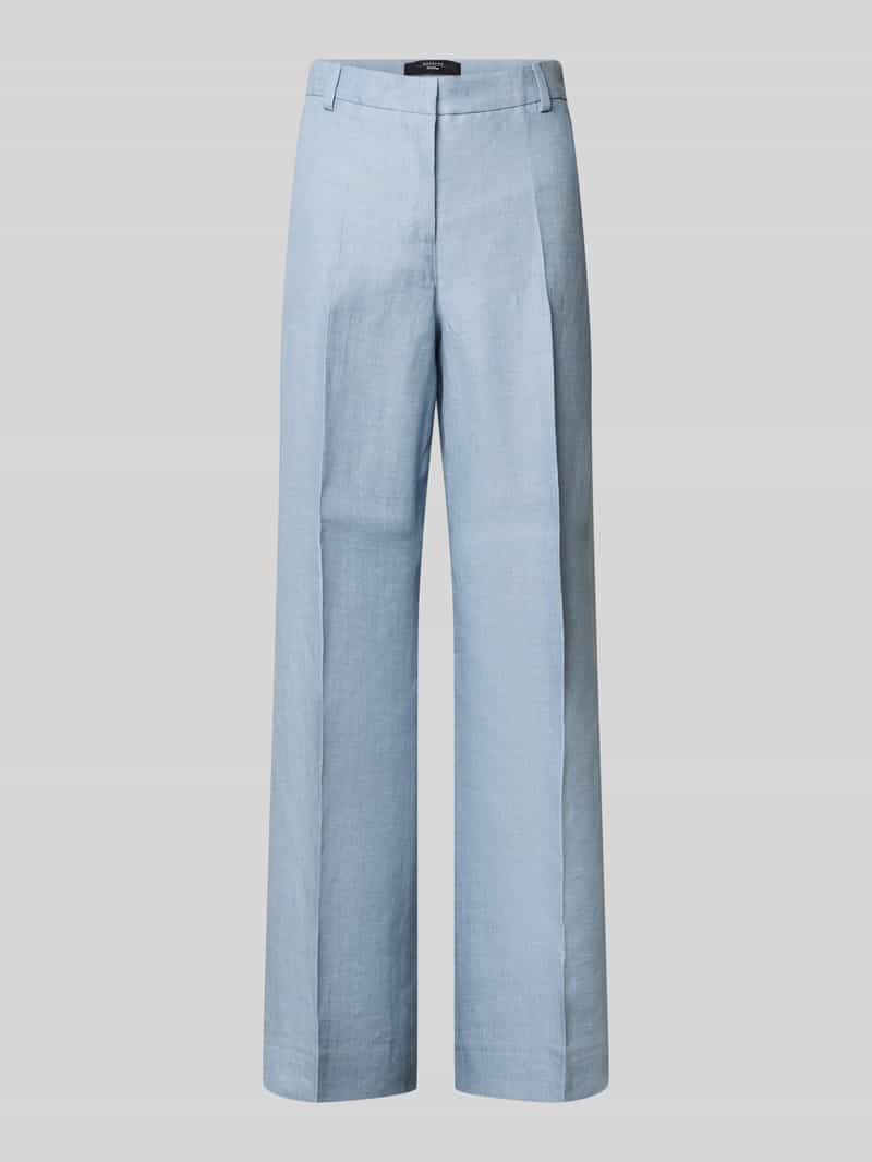 regular fit straight leg pantalon van puur linnen model 'MALIZIA'