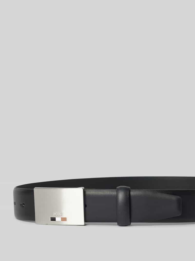 Boss Leren riem met koppelsluiting