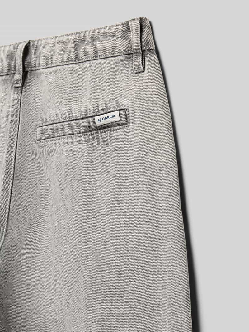 Garcia Straight fit jeans met paspelzakken