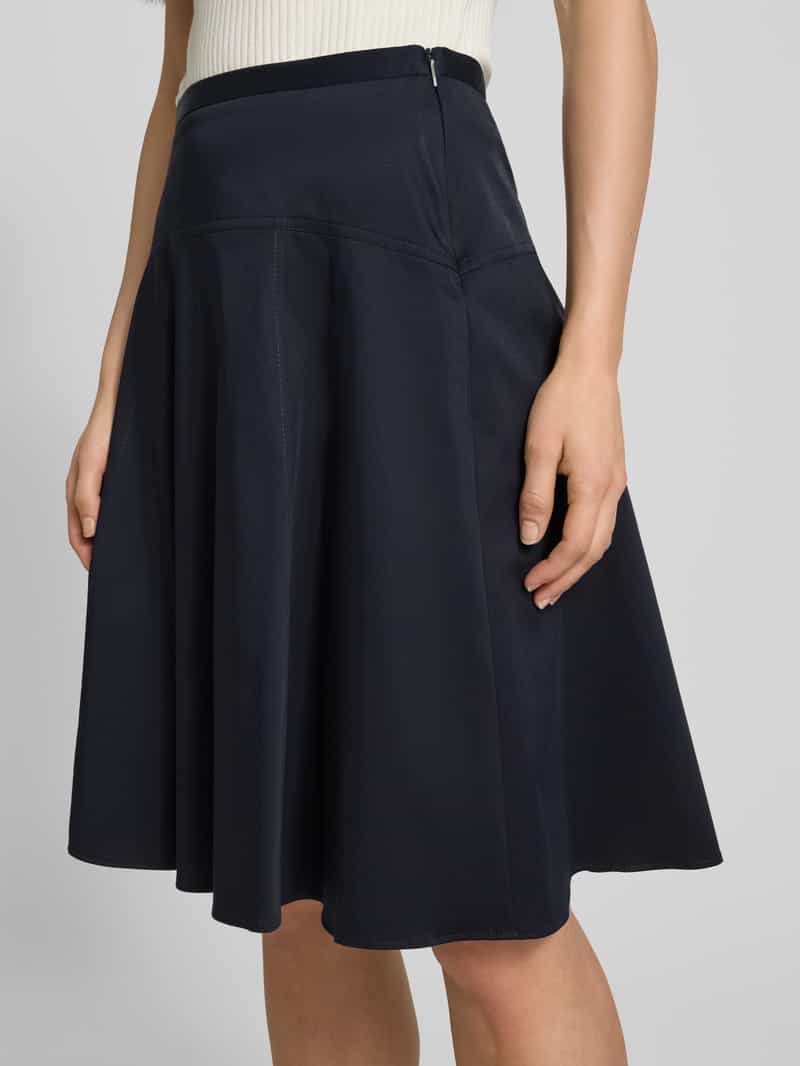 Boss Knielange rok met deelnaden model 'Velaurena'