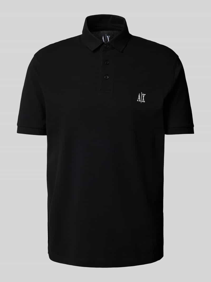 Armani Exchange Poloshirt met labelstitching