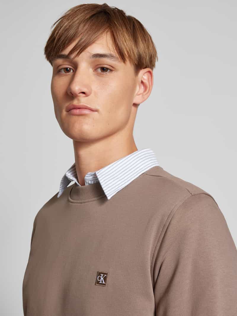 Calvin Klein Jeans Sweatshirt met labelpatch