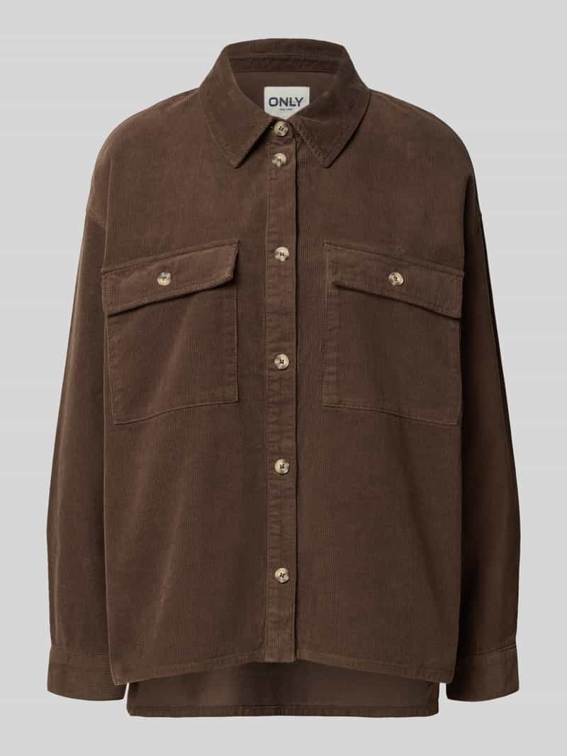 Only Relaxed fit overhemdjack van zuivere katoen model 'MOXIE'