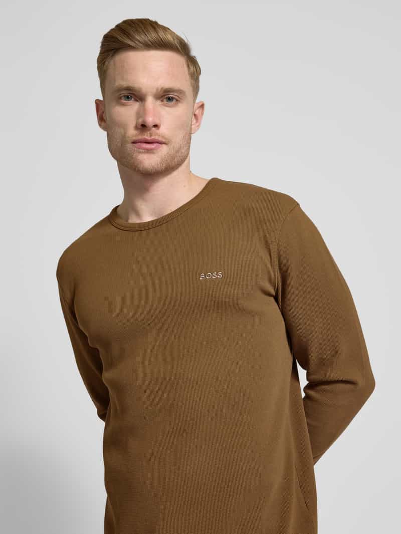 Boss Orange Regular fit shirt met lange mouwen en labelstitching model 'TEMPESTO'