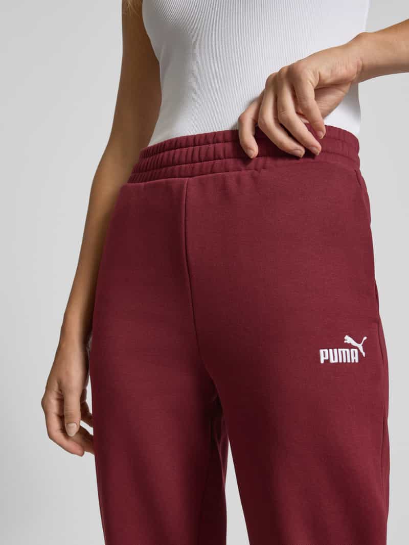 Puma Slim fit sweatpants met labelstitching