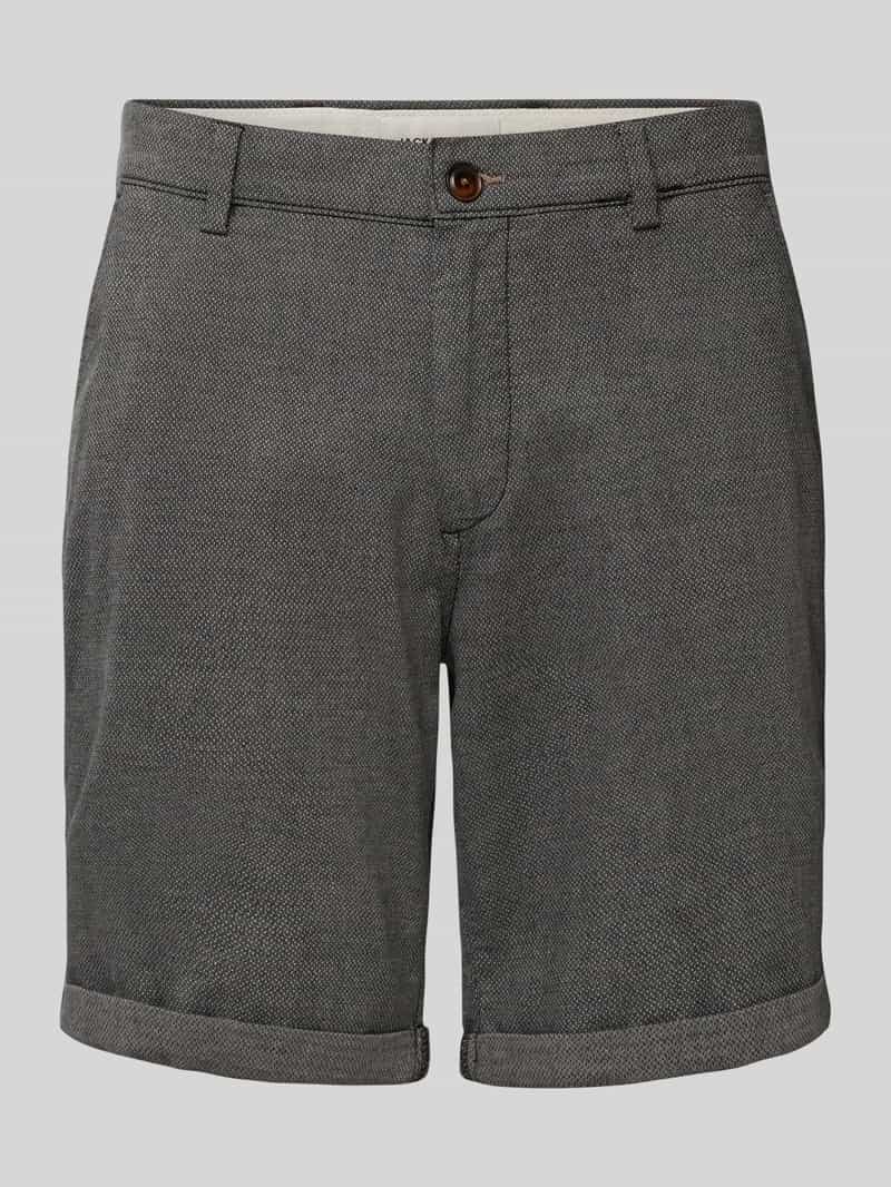 Regular fit korte broek met structuurmotief, model 'FURY'