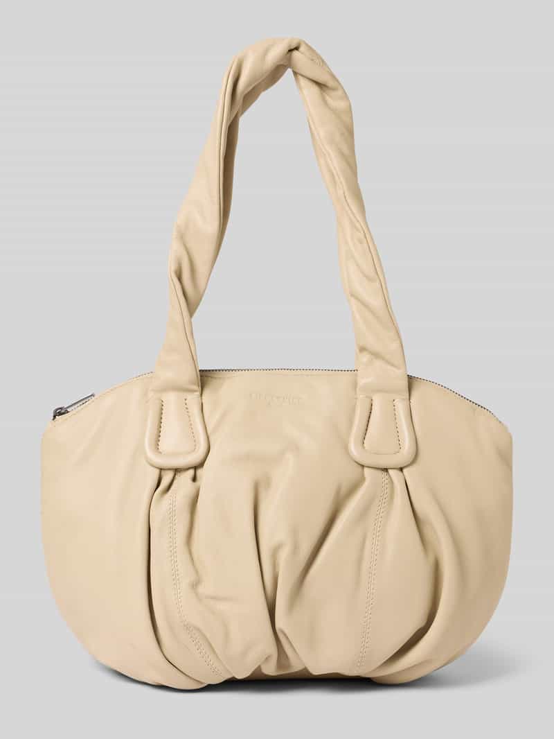shopper met reliëflogo model 'LUCY'