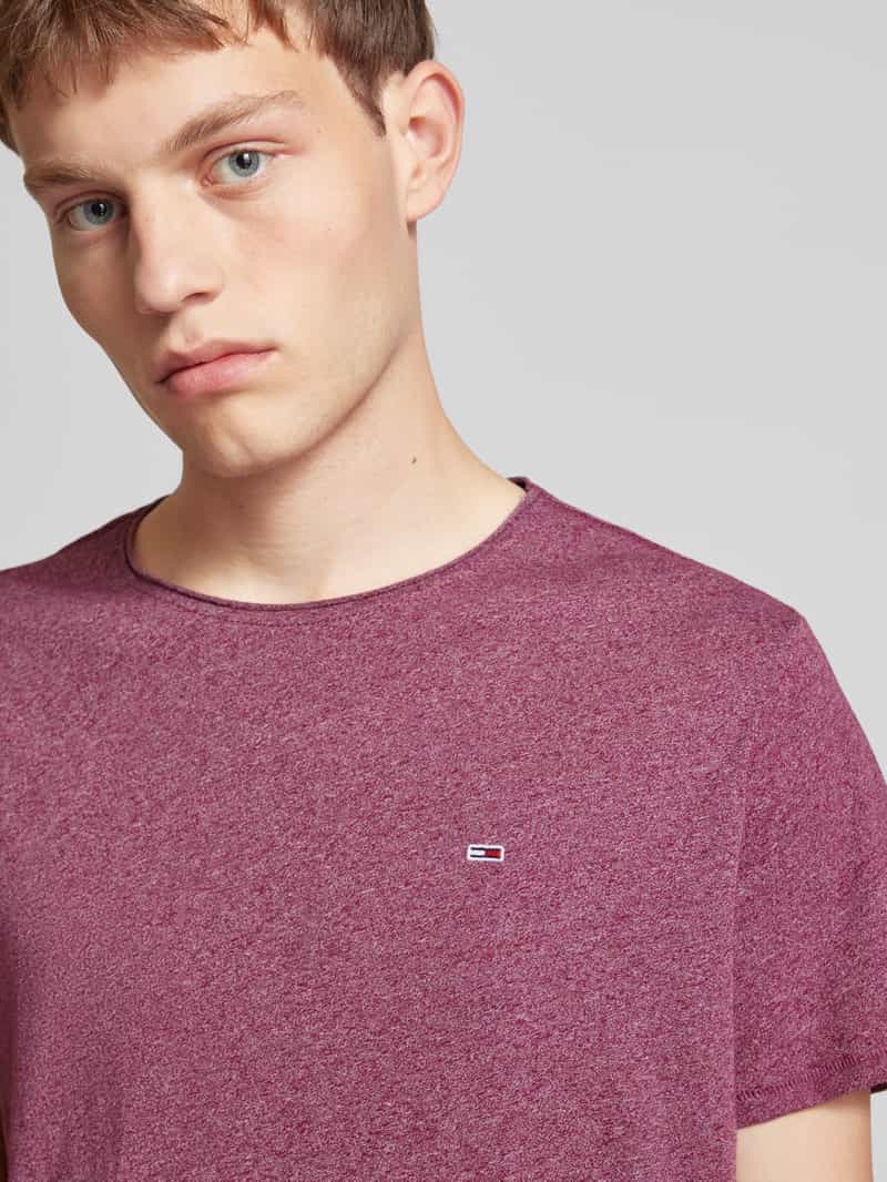 Tommy Jeans Slim fit T-shirt met logostitching