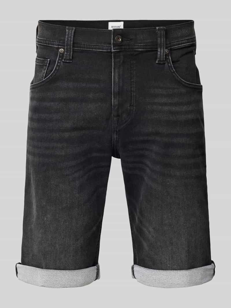 mustang Straight leg korte jeans in 5-pocketmodel model 'Chicago'
