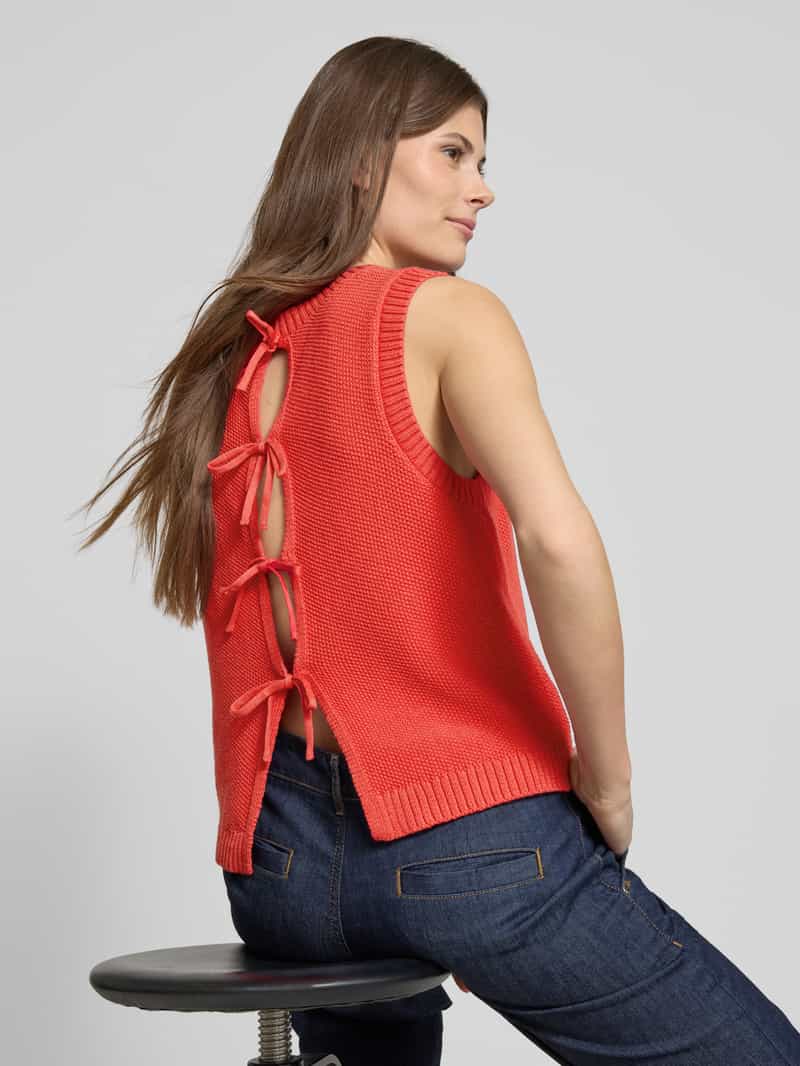 Ichi Tanktop in gebreide look model 'DOTTIES'