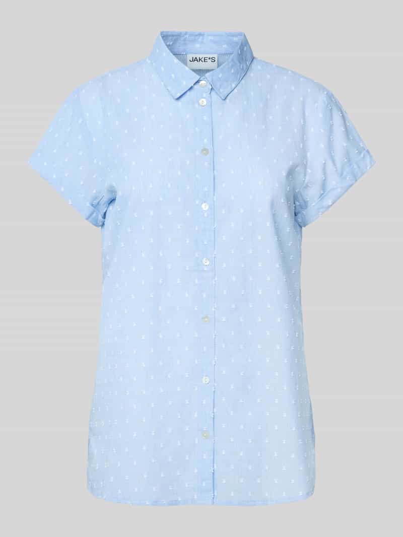 Jake*s Casual Regular fit blouse met knoopsluiting