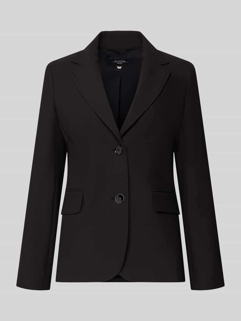 Slim fit blazer met viscose