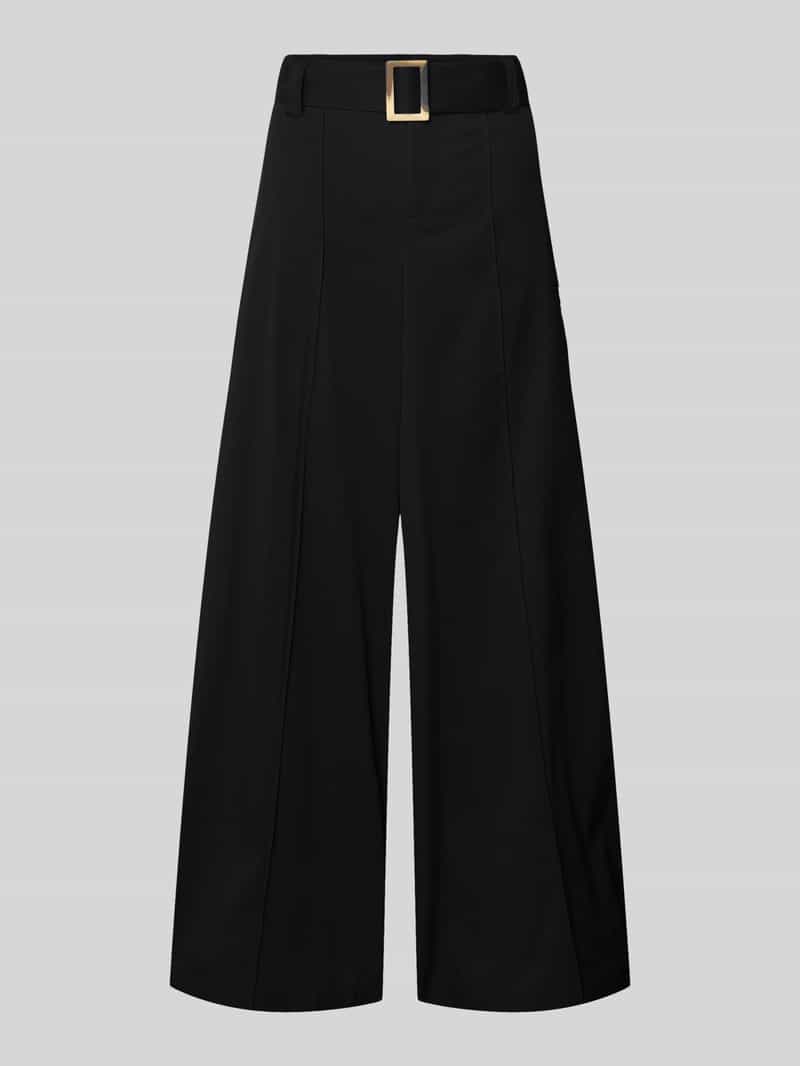 MAC Stoffen broek met riem en steekzakken model 'Carletta'
