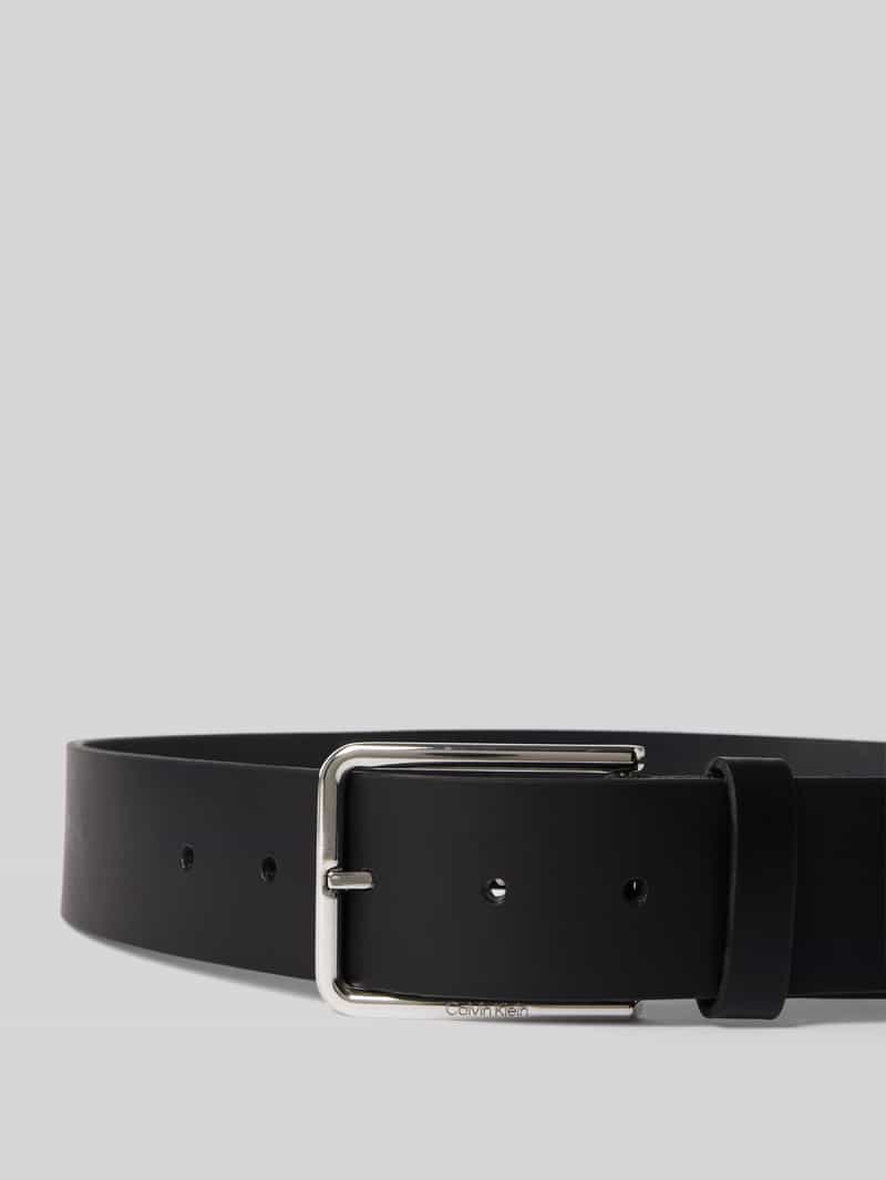 CK Calvin Klein Riem van buffelleer met doornsluiting