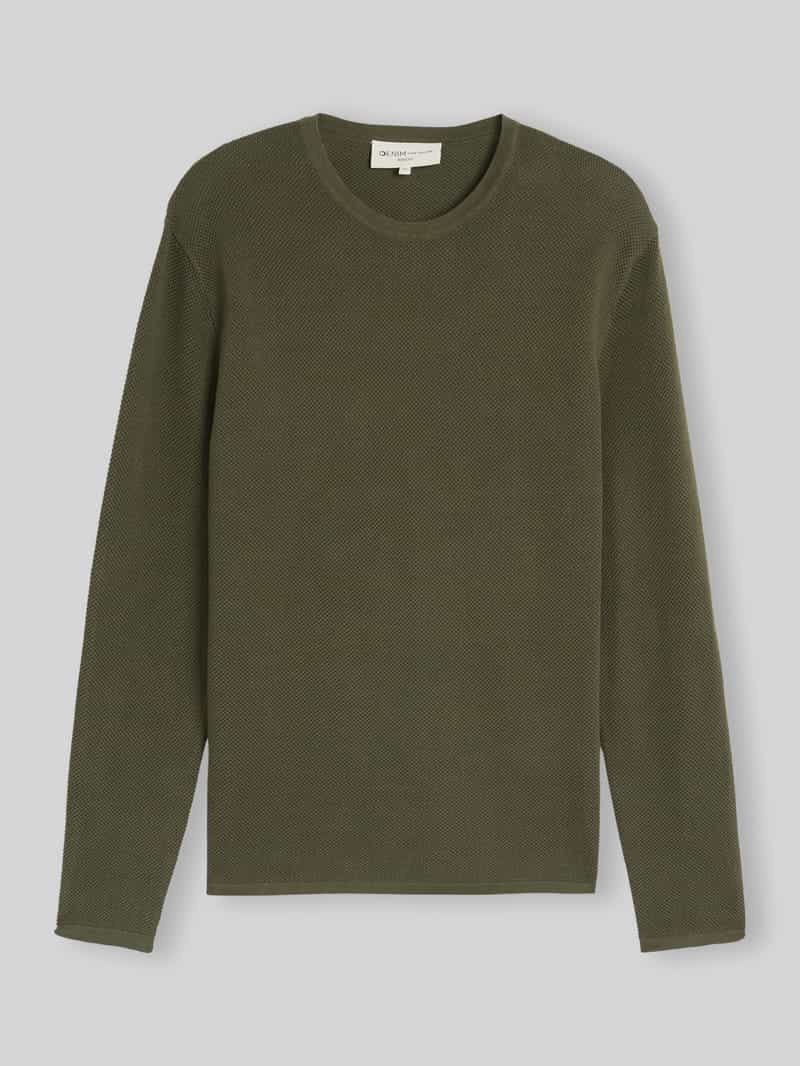 Tom Tailor Denim - Gebreide trui van katoen - Maat XXL - urban olive green