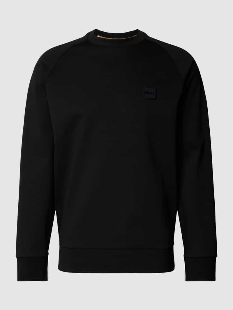 Boss Sweatshirt met labelbadge model 'Stadler 82'